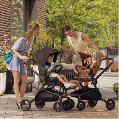 Carrinho de Bebê Mima Creo Black - Design Urbano e Contemporâneo